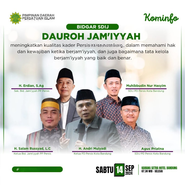 Dauroh Jamiyyah SDIJ PD PERSIS Kabupaten Sidoarjo